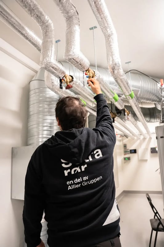 VVS-montering-byggeplass